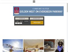 Tablet Screenshot of goldenevergreenhotel.com